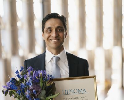 Amit Tiwari from the PTS division awarded the Peter Wallenberg Marketing and Sales Award in 2022