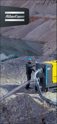 Splash screen with a dark gray innovation flag in the top left corner