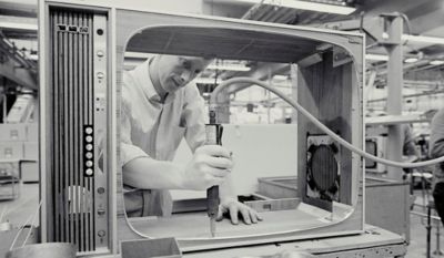 Assembly of television sets