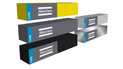 Brand elements for Atlas Copco