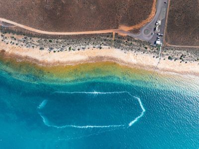 Bubble curtain in southern Australia