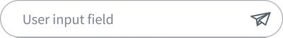 User input field in a non-active state