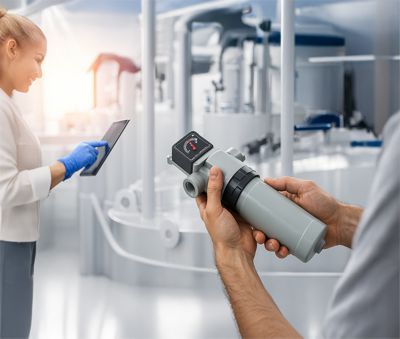Compressed air filter guide