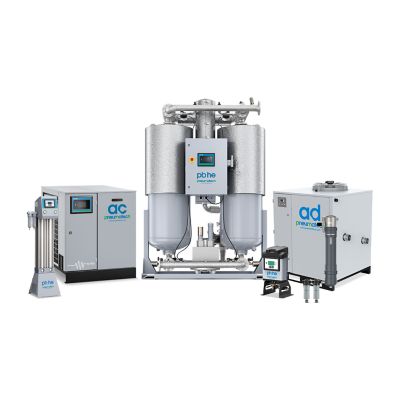 Compressed air dryer family picture white