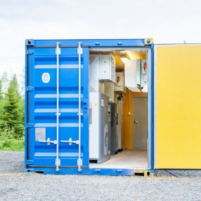 compressor room in a container