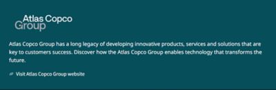 Simple content banner in a negative color theme