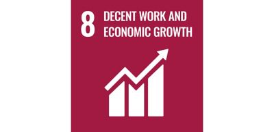 SDG icons - decent work and economic growth 