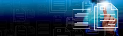  Online documentation database;  document management system concept background on virtual screen.                                 