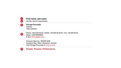 E-mail signature example.