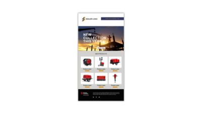 E-mail marketing example.