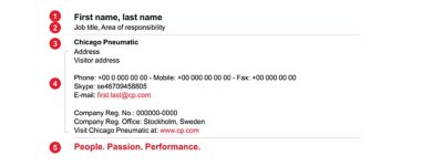 E-mail signature example.