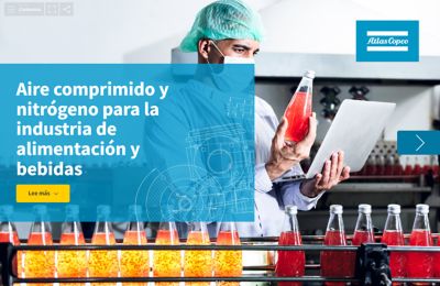 Aire comprimido y nitrógeno para la industria de alimentación y bebidas