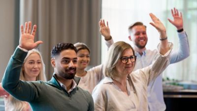 Employees are raising their hands