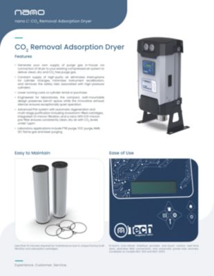 nano NDC CO2 Removal Adsorption Dryer Brochure for Canada