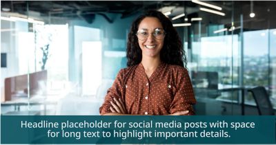 A young woman looking into the camera and smiling confidently.