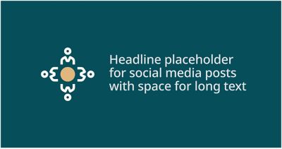 Facebook post image that features a large icon representing people around a desk.