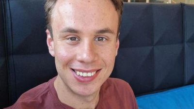 Fredrik Ekstedt Karpers in the office.