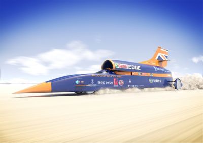 Bloodhound SSC is approximately 13.4m long and weighs 7.5 tonnes