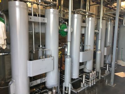 An installation picture of a nano high pressure desiccant dryer for aerospace defense automotive testing..
