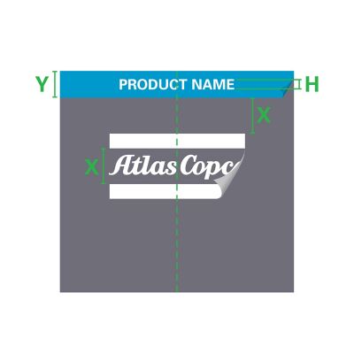Brand elements for Atlas Copco