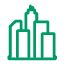 Green icon highlighting urban and non-residential buildings