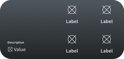 Template widget in a dark theme