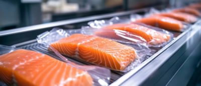 Salmon that is Air Tight Packaged