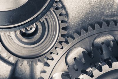 engine gear wheels after heat treatment