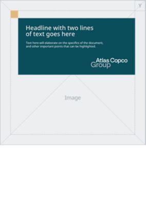 Logotype at bottom right of the content placeholder box which is at the top (square format).