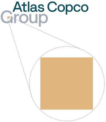 Zoom in of the Group tag from the Group logotype.