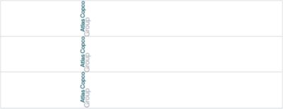 Logotype shown as 1/3rd of the height of the surface in a wide layout.