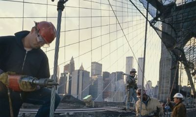 Technician working on a bridge project.