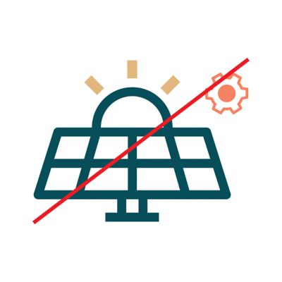 Incorrect example of solar panel with extra details.