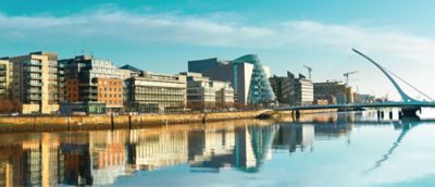 Samuel Beckett Bridge in Dublin, Ireland