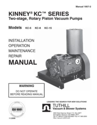 Kinney KC IOM 1106.indd