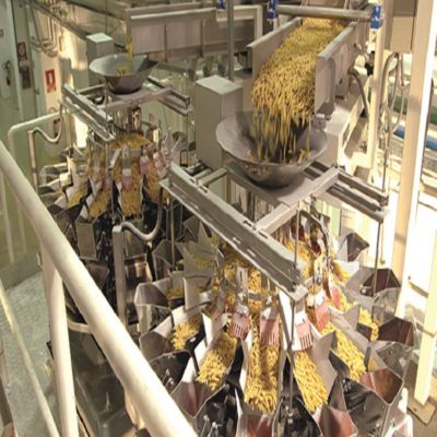 Image showing pasta production in a manufacturing factory