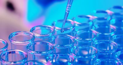 Medical lab research test tube in the laboratory.