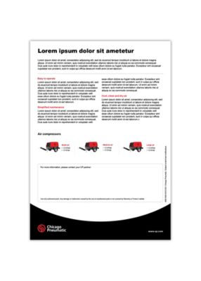 Printed matter and promotional material example.