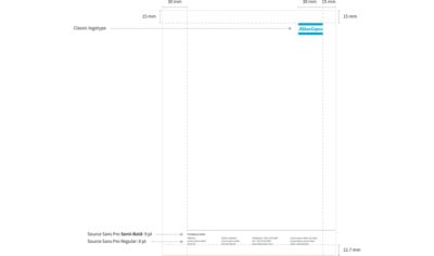 Detailed instructions on the layout of the Atlas Copco letterhead