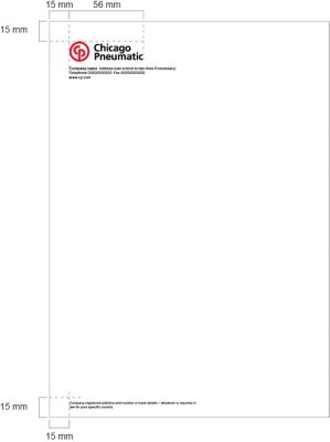 Business letterheads and envelopes example.