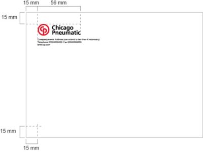 Business letterheads and envelopes example.