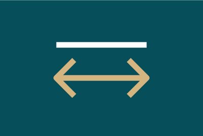 A line with an arrow below it indicating the length of the line