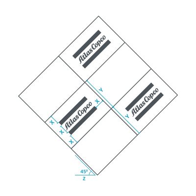 Atlas Copco packaging branding