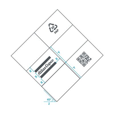 Atlas Copco packaging branding