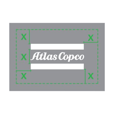 Brand elements for Atlas Copco