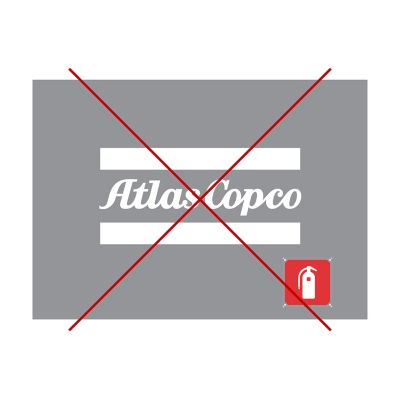 Brand elements for Atlas Copco