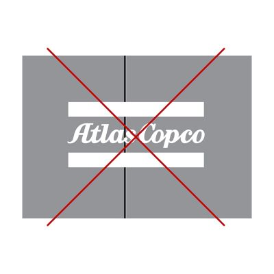 Brand elements for Atlas Copco