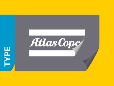 Brand elements for Atlas Copco