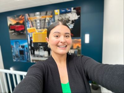 Mariana Paredes at her place of work. 