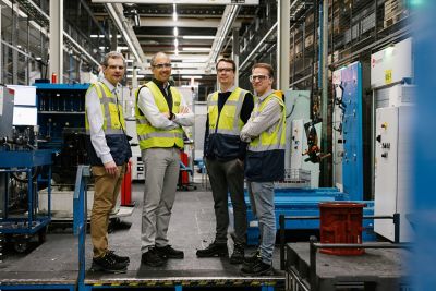 Giulio Mazzalupi Operational Excellence Award winners 2026 Victor Adriaens​, Rob Hoogmartens, Stijn Bosmans and Kris Panis.